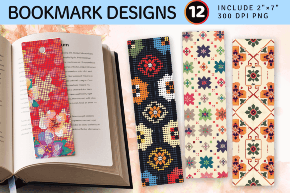 Cross Stitch Embroidery PNG Bookmark Design Review