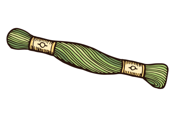 Embroidery Thread Skein Color Sketch
