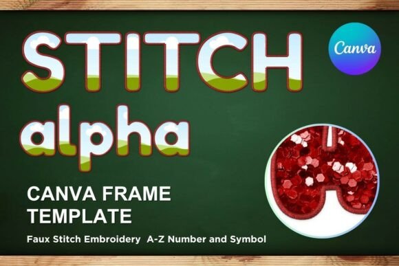 Faux Embroidery Canva Frame Letters_14 Review