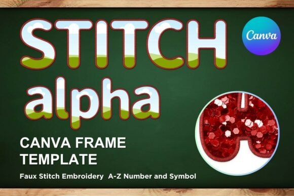 Faux Embroidery Canva Frame Letters_17 Review
