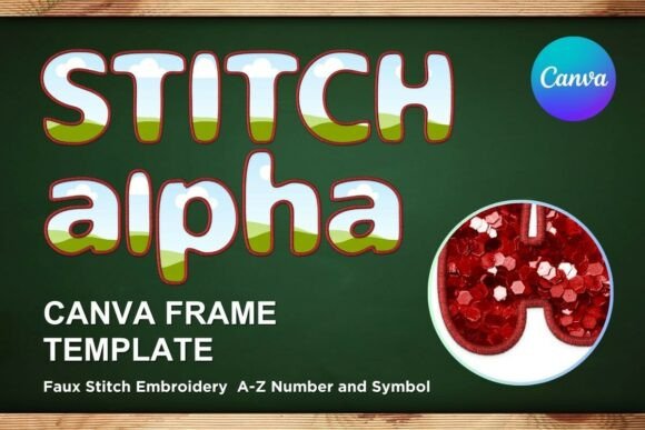 Faux Embroidery Canva Frame Letters_18 Review