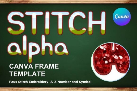 Faux Embroidery Canva Frame Letters_19 Review