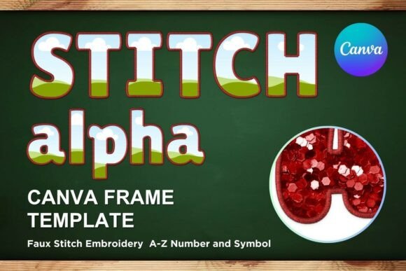 Faux Embroidery Canva Frame Letters_21 Review