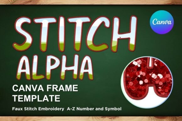 Faux Embroidery Canva Frame Letters_26 Review