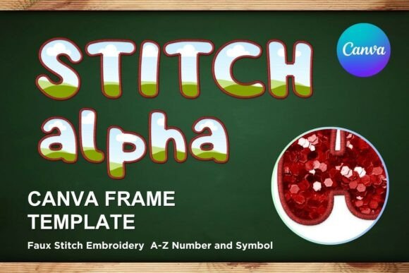 Faux Embroidery Canva Frame Letters_27 Review