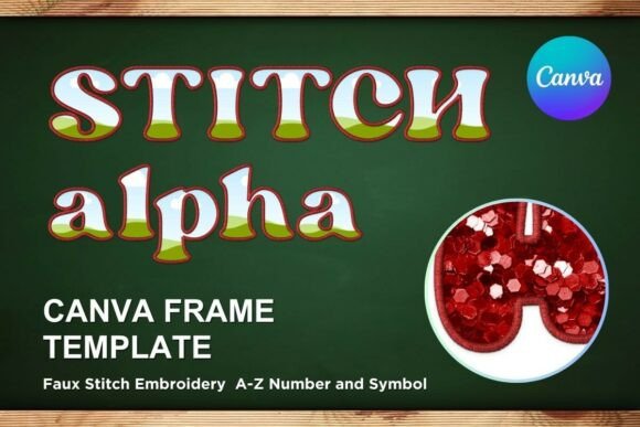 Faux Embroidery Canva Frame Letters_33 Review
