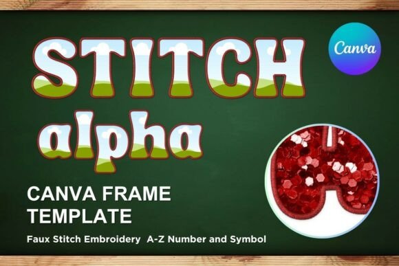 Faux Embroidery Canva Frame Letters_34 Review
