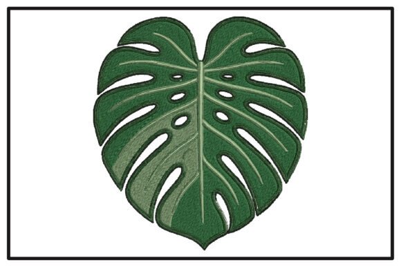 Monstera Leaf Embroidery Design Review