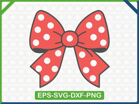 Red Polka Dot Bow Embroidery SVG Design Review