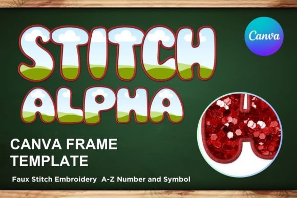 Review: Faux Embroidery Canva Frame Letters 2