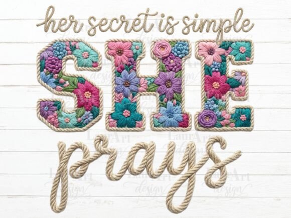 SHE Prays Faux Embroidery Review